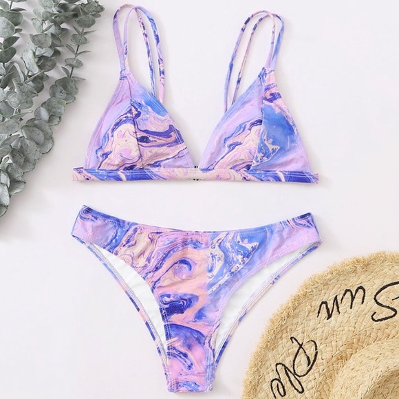 SHEIN Other - NWT Marble Print Bikini